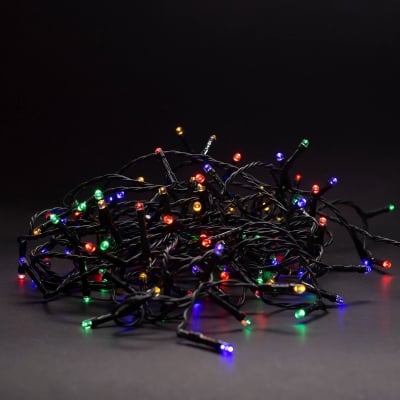 14м LED Коледни лампички за външна употреба - МНОЦВЕТНА СВЕТЛИНА