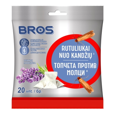 Топчета против молци с аромат на Лавандула BROS BS-203 - 20 броя