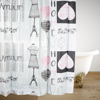 Завеса за баня CYCLOPS Peva 180 × 180 см - различни десени