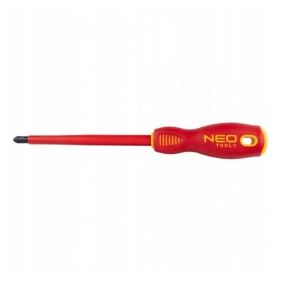 Комбинирана изолирана отвертка NEO Tools SVCM / 1 000 V / PH2/SL x 100 мм