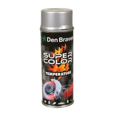 Спрей боя температуроустойчива SUPER COLOR Den Braven, 400 ml, сребриста