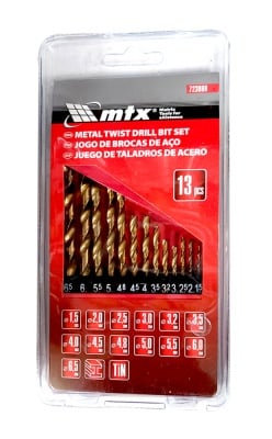Комплект свредла за метал MTX 13 броя