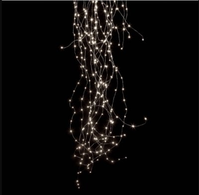 LED Каскада 200 броя лампички " Купър " - студено бяла светлина