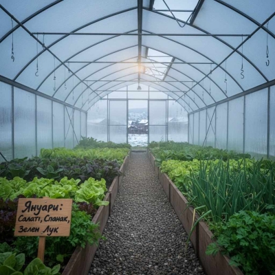 Може ли да се гледат зеленчуци в оранжерии през януари? Реалният календар за  България