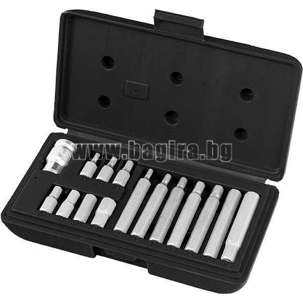 Комплект шестограм 15 части 1/2" 4-12 мм. | Bagira