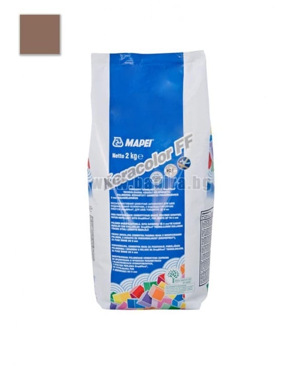 Фугираща смес Mapei Keracolor FF, кафява, 2 кг