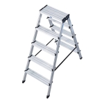 Двустранна алуминиева стълба KRAUSE Dopplo 2 x 5
