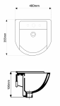 Умивалник Forma Vita - 46 см