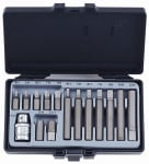 Комплект накрайници - шестостен 1/2" 15 ЧАСТИ - FORCE