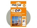 Гумен уплътнител P-профил Magus бял - 6 м.