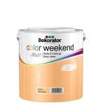 Матов латекс 2.5 л. Dekorator Color Weekend Mat Матов латекс Сочна праскова 2.5 л. Dekorator Color Weekend Mat