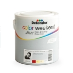Матов латекс 2.5 л. Dekorator Color Weekend Mat Матов латекс Сребърно езеро 2.5 л. Dekorator Color Weekend Mat