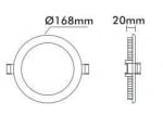 LED панел за вграждане кръг Vito 12W