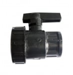 КРАН PVC С ГАЙКА 3/4" Ж.