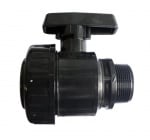 КРАН PVC С ГАЙКА 1 1/2" М.
