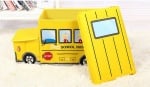 Детска сгъваема кутия за играчки тип автобус