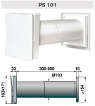 Комплект за естествена вентилация PS101 Vents