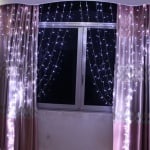 LED лампички тип завеса с ефект падащ сняг 216 бр.