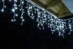 Коледна LED светеща завеса - студено бяла светлина