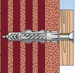 Дюбел пластмасов многоцелеви с винт 10 броя ф 6 x 50 мм Fischer