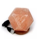 Хималайска солна лампа с USB Хималайска солна лампа с USB - ХЕКСАГОН 10 х 10 см