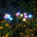 Комплект Led соларни разноцветни лампички за градина - 2 броя