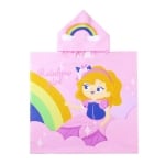 Детска плажна хавлия пончо Детска плажна хавлия пончо - RAINBOW GIRL