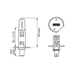 Халогенна автомобилна крушка BOSCH Eco - 12V / 55W / H1