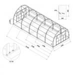 Оранжерия Primaterra MAXI - 6 х 2.96 х 4.10 м