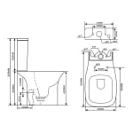 Моноблок ICC 6383P NANO Inter Ceramic -  ЗАДНО ОТТИЧАНЕ