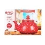 Емайлиран чайник Brio Emalika LadyBug