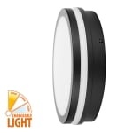 LED черна влагозащитена плафониера 3000K/4000K/6000K Ultralux