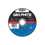 Диск за шлифоване на метал GRAPHITE - 6,4 мм Диск за шлифоване на метал GRAPHITE - 6,4 мм / 115 мм