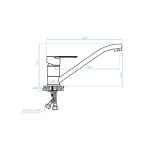 Стенен смесител за кухняFresno BQF060D Kuchinox