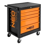 Шкаф - количка със 117 инструмента - 5 чекмеджета Neo Tools
