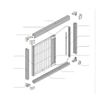 Комарник за врата тип Плисе 70 x 220 см