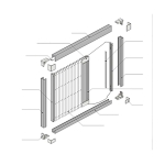 Комарник за прозорец тип Плисе 70 x 130 см