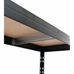 Ъглов метален стелаж - 180 х 90 х 90 x 40 см Black
