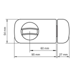 Допълнителна брава LOB TB51 – 50 мм Assa Abloy
