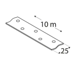 Монтажна перфорирана стоманена лента 25 мм - 10 м TM 1 DMX