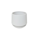 Керамична кашпа White Ceramic - 3 размера Керамична кашпа White Ceramic - ∅ 10 х 9 см