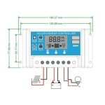 Соларен Заряден Контролер 20A PWM – 12V / 24V с LCD дисплей и двойни USB портове
