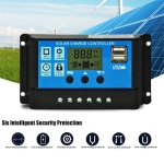 Соларен Заряден Контролер 20A PWM – 12V / 24V с LCD дисплей и двойни USB портове