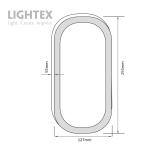 LED Плафон LAOS за стена  Lightex