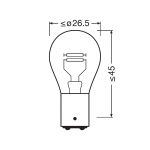 Автомобилна крушка OSRAM 7537 - BAY15d / 21/5W / 24V