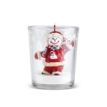 Свещ в чашка - Рудолф, Дядо Коледа и Снежко