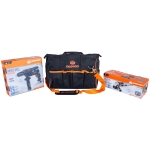 Комплект Ъглошлайф DAAG115-90 + Бормашина DAID500 с чанта Daewoo