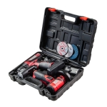 Комплект акумулаторни бормашина и ъглошлайф RAIDER PRO RDP-CDLCAG03 - 12 V / 2 Ah / 75 × 10 мм