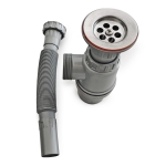 Сифон за мивка с утайник и гофрирана връзка Ø 32 Muff Matik TRK02 - 80 мм