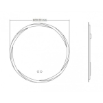 LED огледало с антифог функция Elene Inter Ceramic